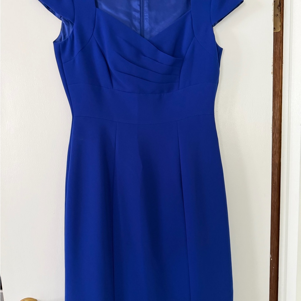 Tahari Royal Blue Midi Dress